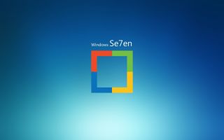 логотип Windows 7, заставка с цветным квадратом