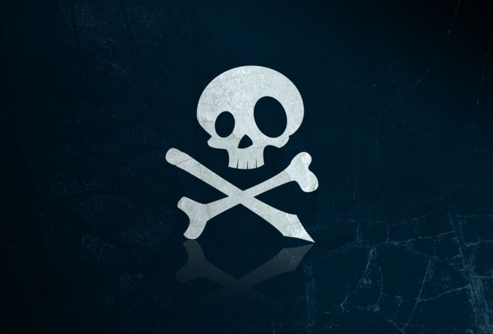 Картинка череп и скрещенные кости пиратский знак