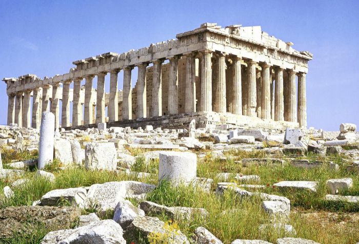 Картинка достопримечательность Парфенон древнегреческий храм в Греции