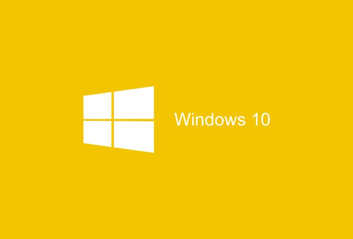 Картинка заставка, обои Windows 10 на желтом фоне