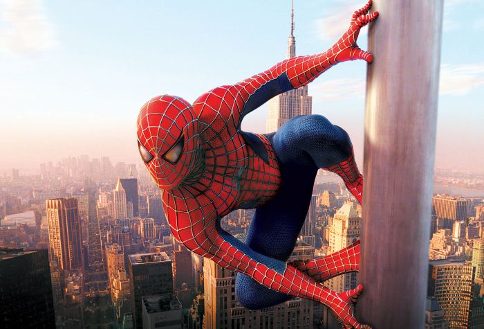 Картинка спайдермен, человек паук, здания, Нью Йорк