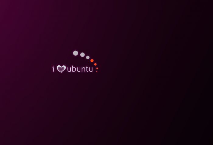Картинка я люблю Убунту (Ubuntu)