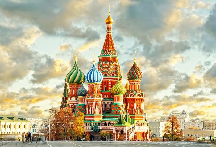 Картинка красивое фото собора Василия Блаженного в России