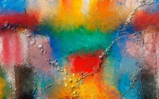 абстрактный рисунок мазками разноцветной краской
