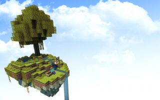 летающий остров в облаках Майнкрафт (Minecraft)